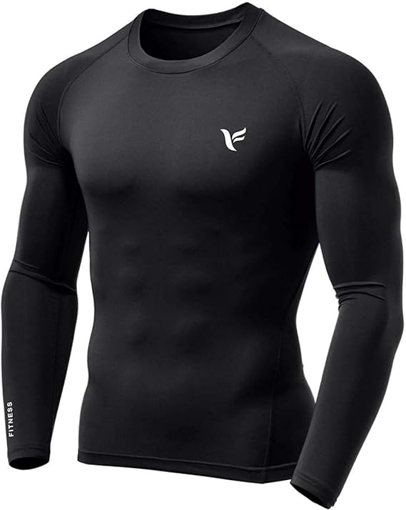 Zexer Men Men Compression T-Shirt Gym and Sports Wear T-Shirt for Men | Body fit Skinny T-Shirt (Black