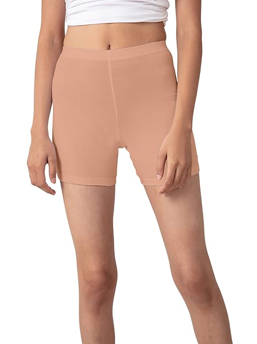 NYKD Cotton Stretchable Cycling Shorts for Women (Shorties/Underskirt Shorts)